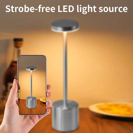 USB Rechargeable Touch Table Lamp with 3 Light Modes