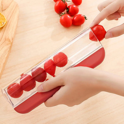Easy Salad Fruit Cutter Tool for Tomatoes and Grapes
