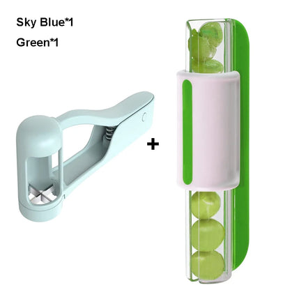 Easy Salad Fruit Cutter Tool for Tomatoes and Grapes